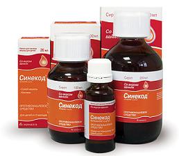 сиропы от кашля Синекод