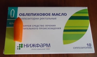 Свечи облепиховые от геморроя